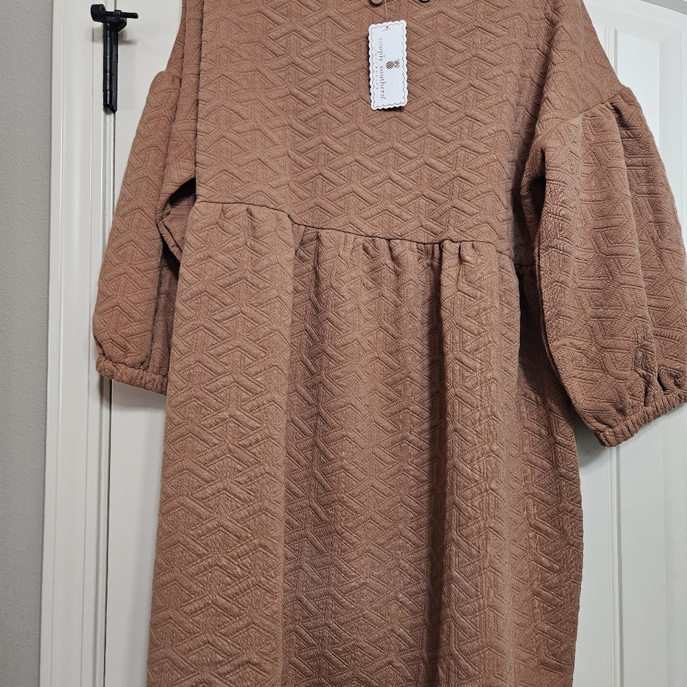 ✨ Simply Southern Textured Midi Dress ✨ NWT Medium